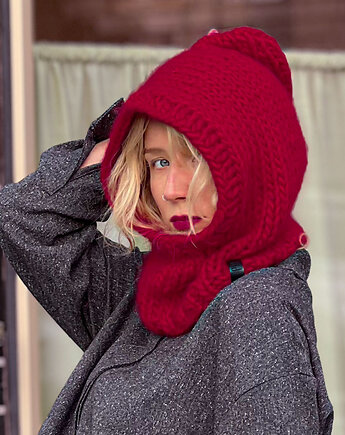 100% MERINO balaclava kapturek